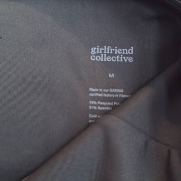 Girlfriend Collective Black High-Rise Bike Short size medium m8 - Picture 8 of 8